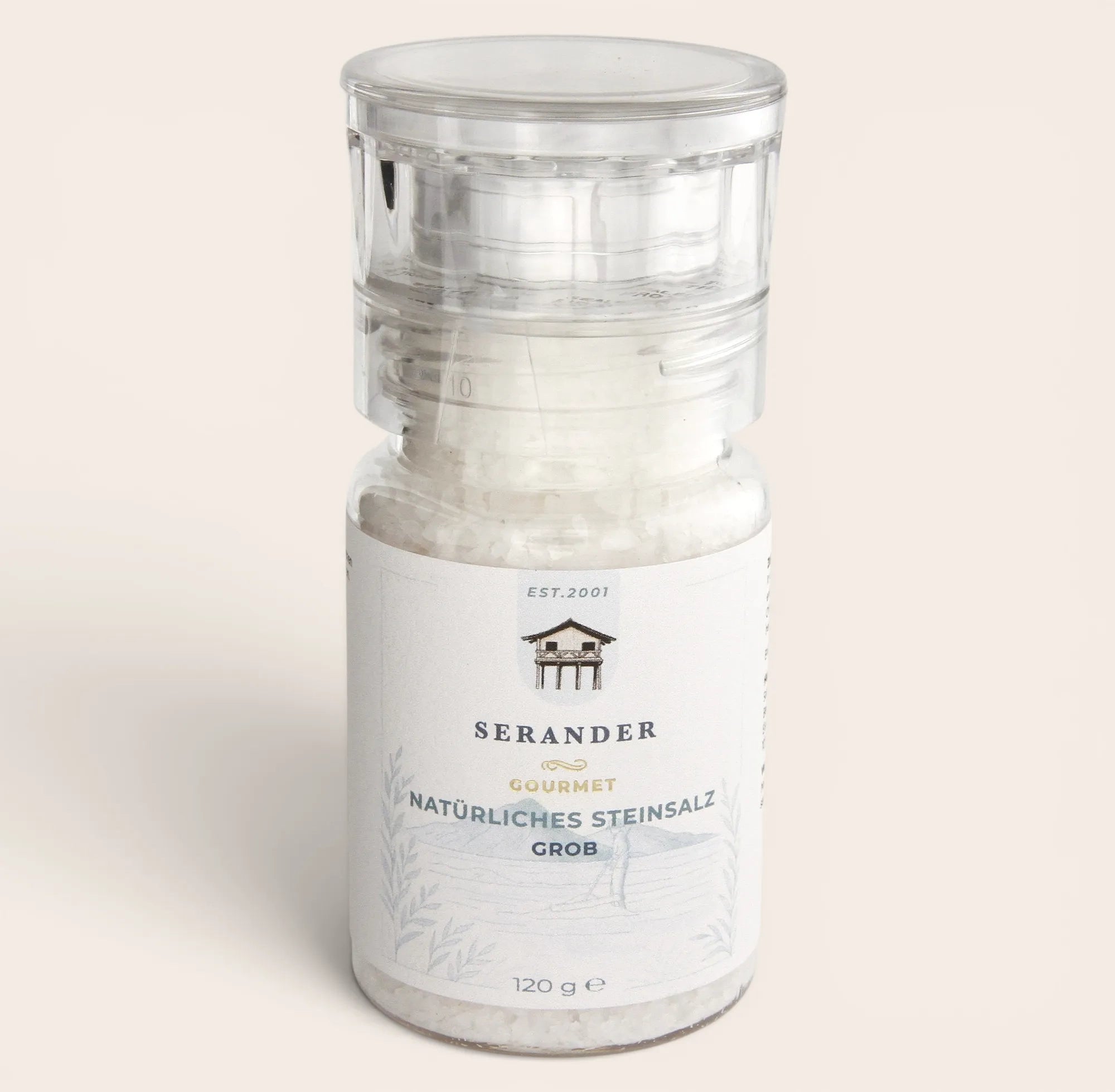 Natural Rock Salt with Grinder 120g