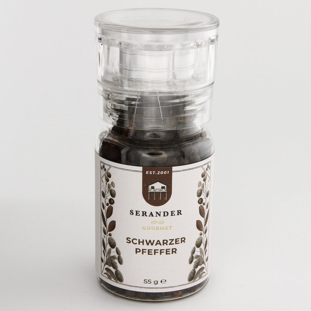 Schwarzer Pfeffer Mühle 55g